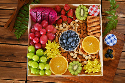 Experience the joy of gifting with Mesrabloom’s Love-Detailed Nutty Delight, a premium fruit gift basket.